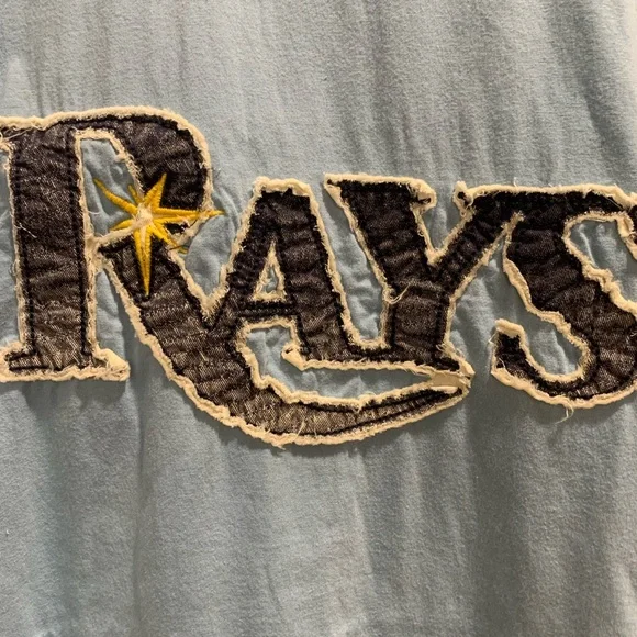 Rays Baseball Tampa Bay Shirt. Distressed look. Wright and Ditson NEW - Picture 2 of 3